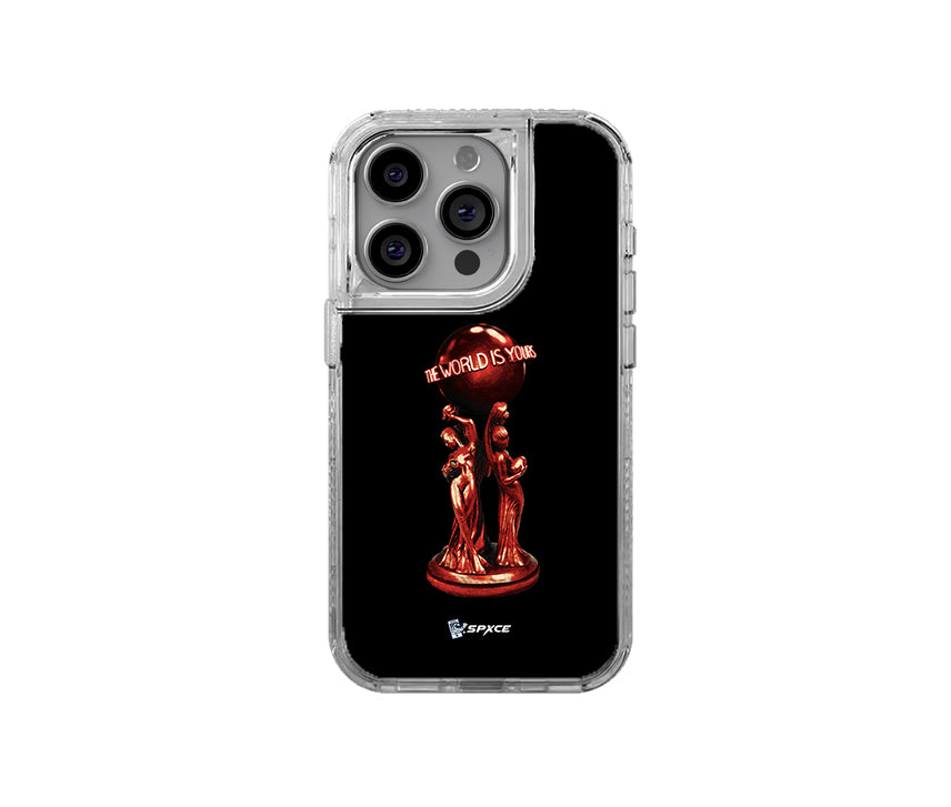 Funda Case The World Is Yours Chrome Red