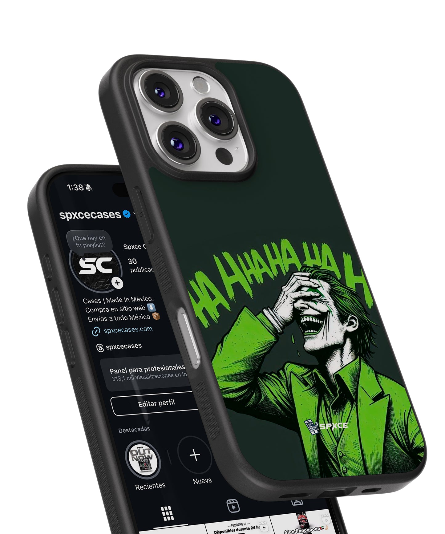 Funda Case Joker Green HAHAHA