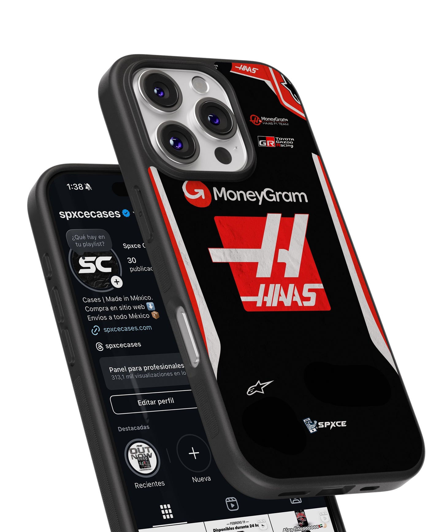 Funda Case Moneygram Haas formula 1