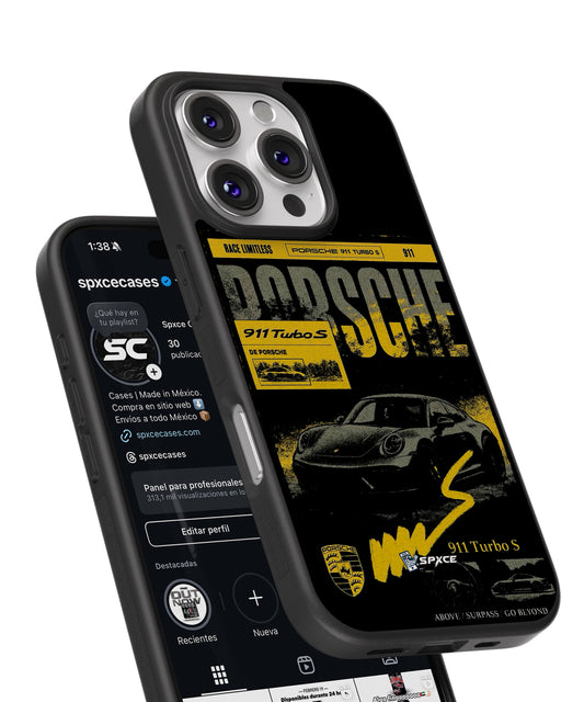 Funda Case Porsche 911 black & Yellow