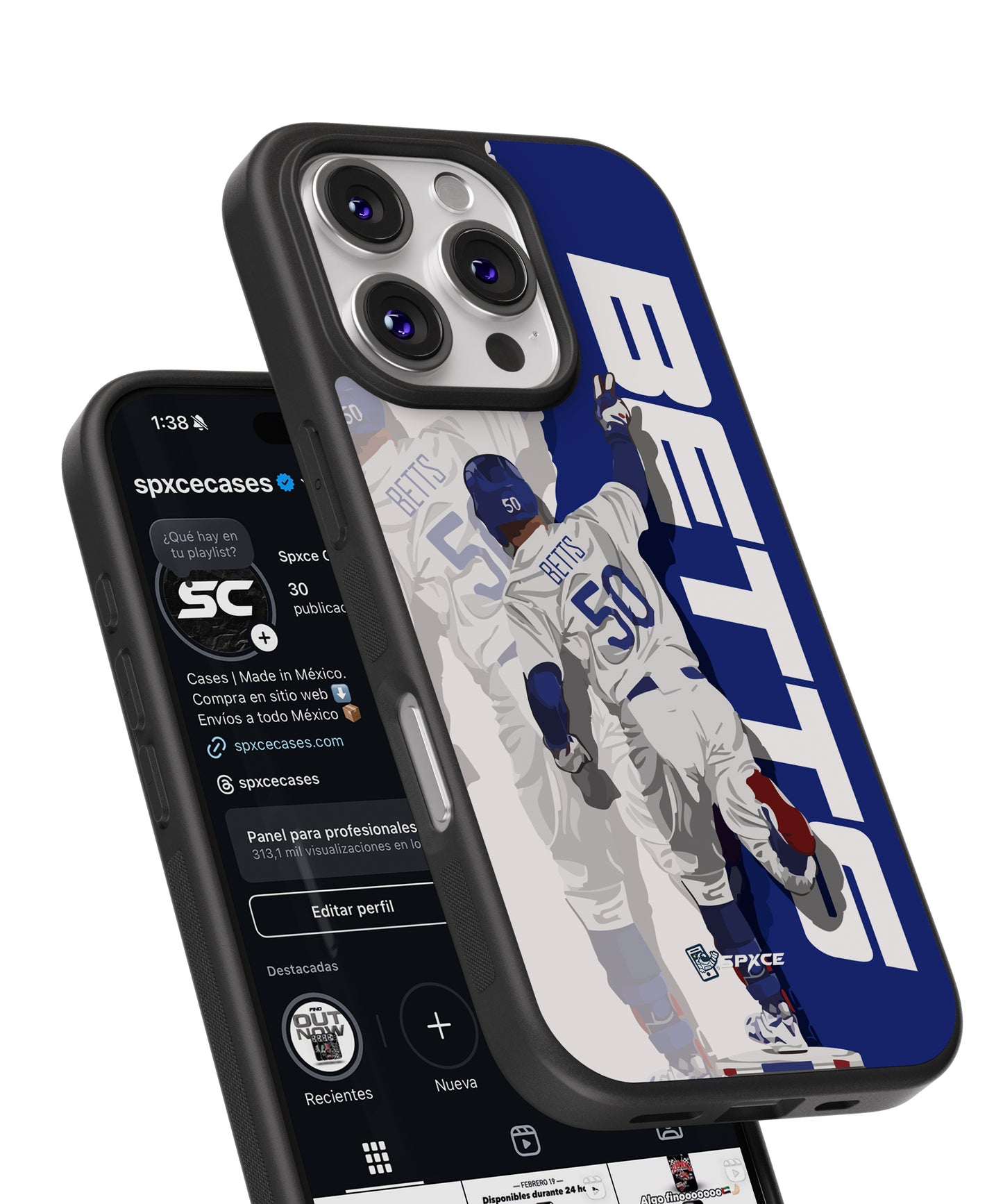 Funda Case Mookie Betts MLB Béisbol Los Ãngeles Dodgers