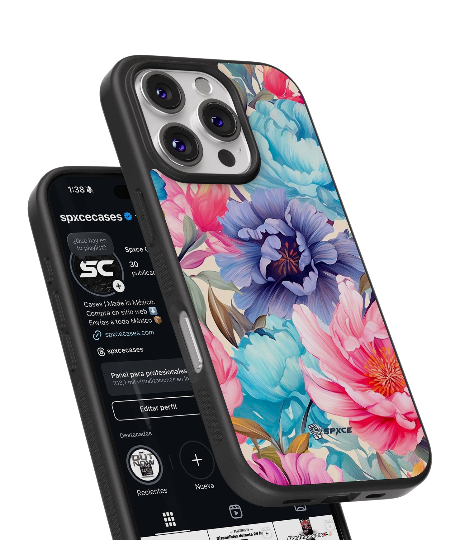 Funda Case Painted Flowers