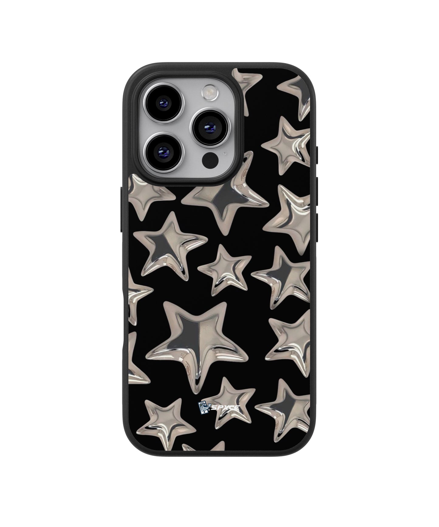 Funda Case Stars Chrome Black