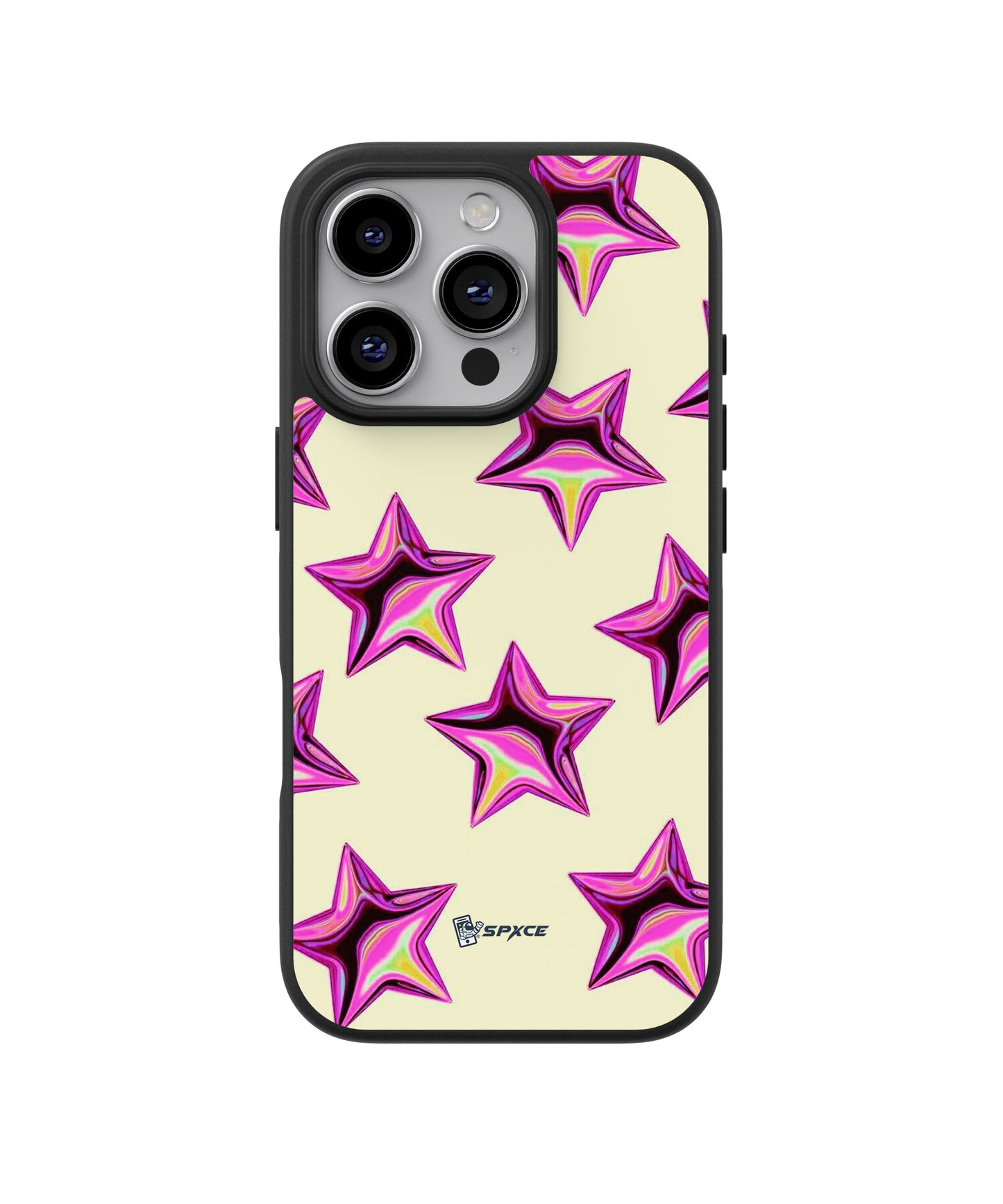 Funda Case Globe Stars Chrome Pink