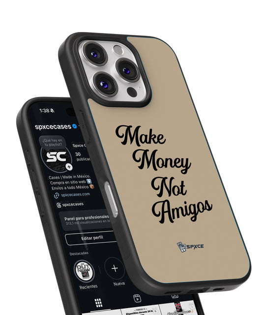 Funda Case Dandy hats "Make Money Not Amigos" Beige