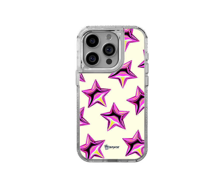 Funda Case Globe Stars Chrome Pink