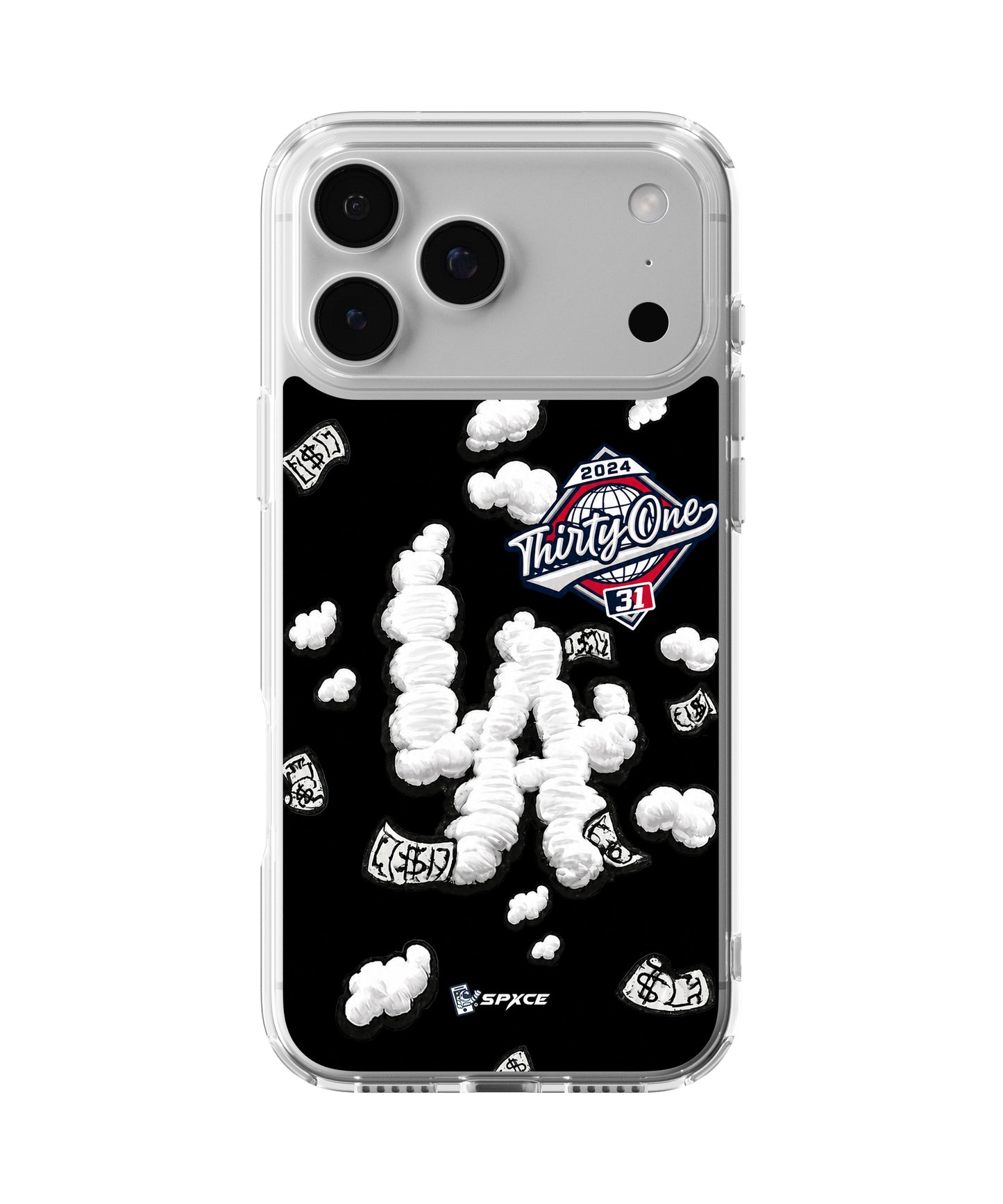 Funda Case Uso Rudo 31 hats "LA Money On Cloud Black" Thirty One hats