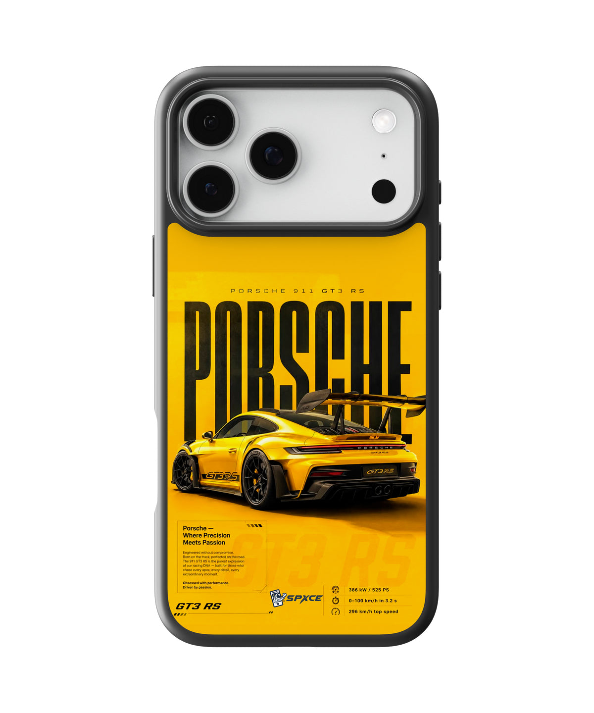 Funda Case "Porsche 911 Gt3 rs Yellow"