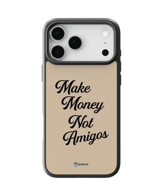Funda Case Dandy hats "Make Money Not Amigos" Beige