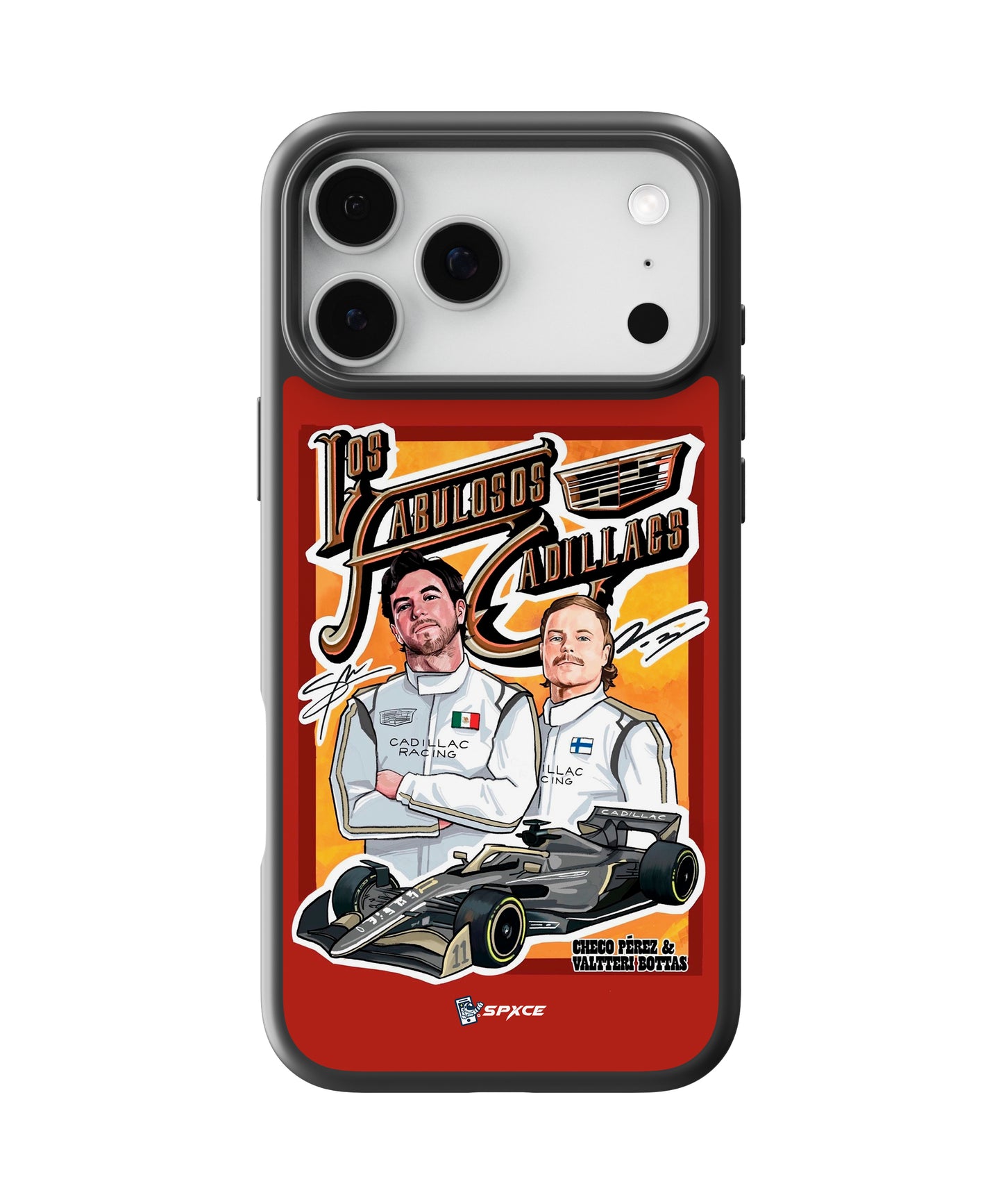 Funda Case Fabulosos Cadillacs Team F1 Checo Pérez X Valtteri Bottas