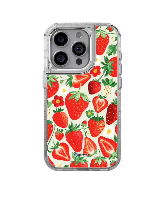 Funda Case Uso Rudo Fresas Rojas