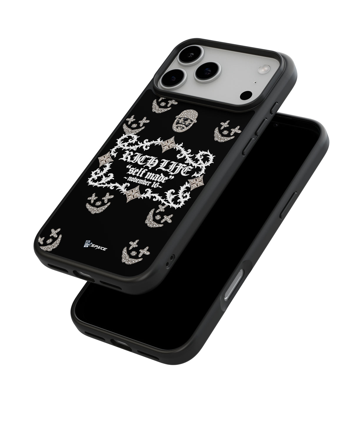Funda Case Barbas Hats x Rico o Muerto "Rich Life Black"