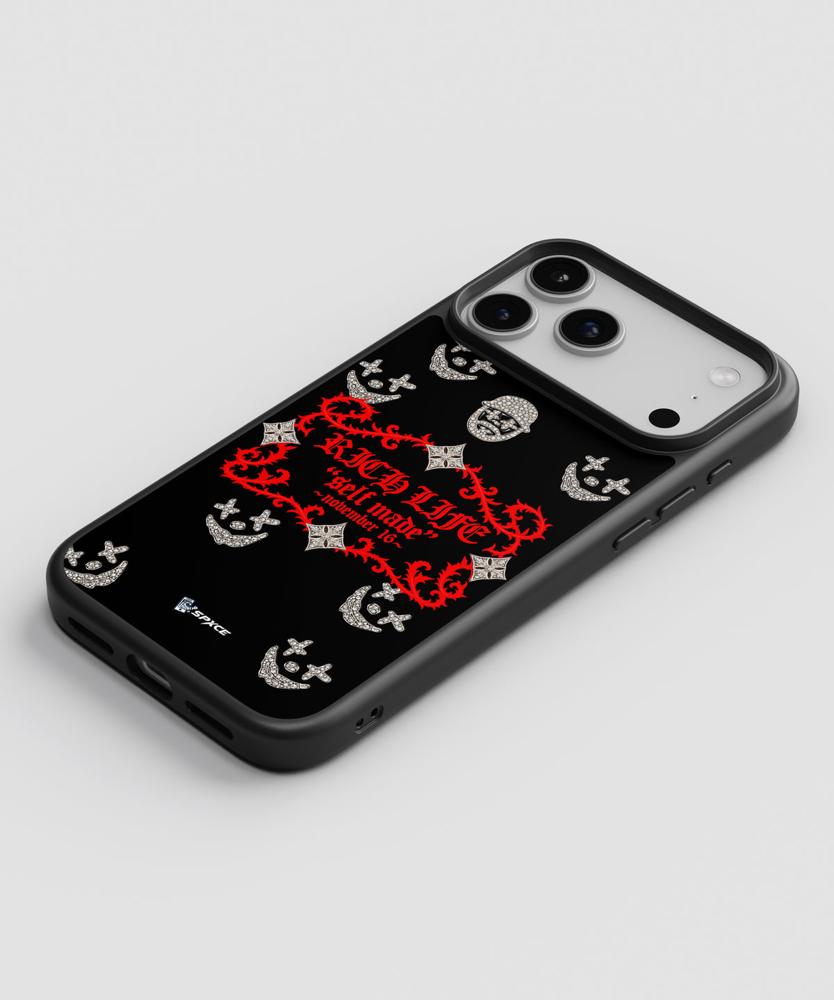 Funda Case Barbas Hats x Rico o Muerto "Rich Life Red"