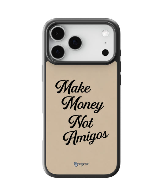 Funda Case Dandy hats "Make Money Not Amigos" Beige