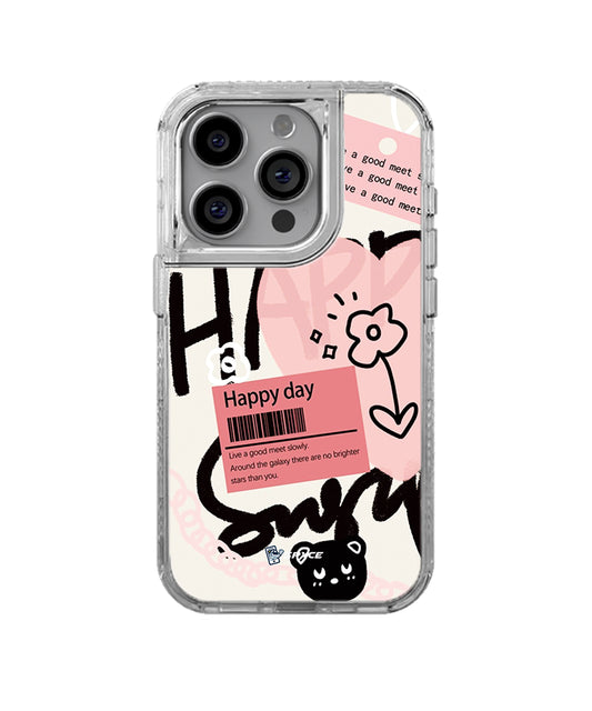 Funda Case Uso Rudo Happy day Pink