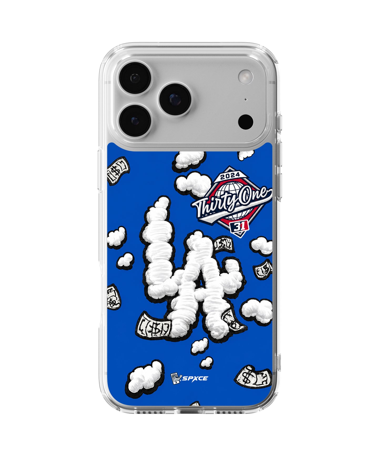 Funda Case Uso Rudo 31 hats "LA Money On Cloud Blue" Thirty One hats