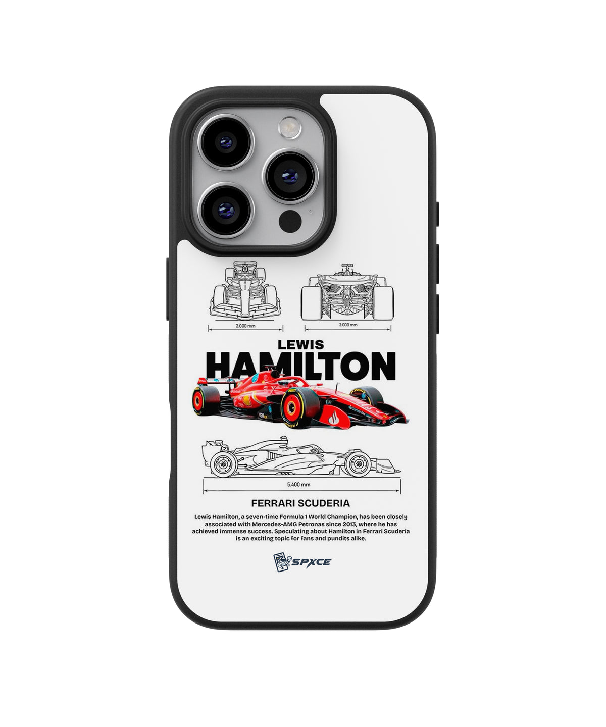 Funda Case "Lewis Hamilton Formula 1 Car Project"
