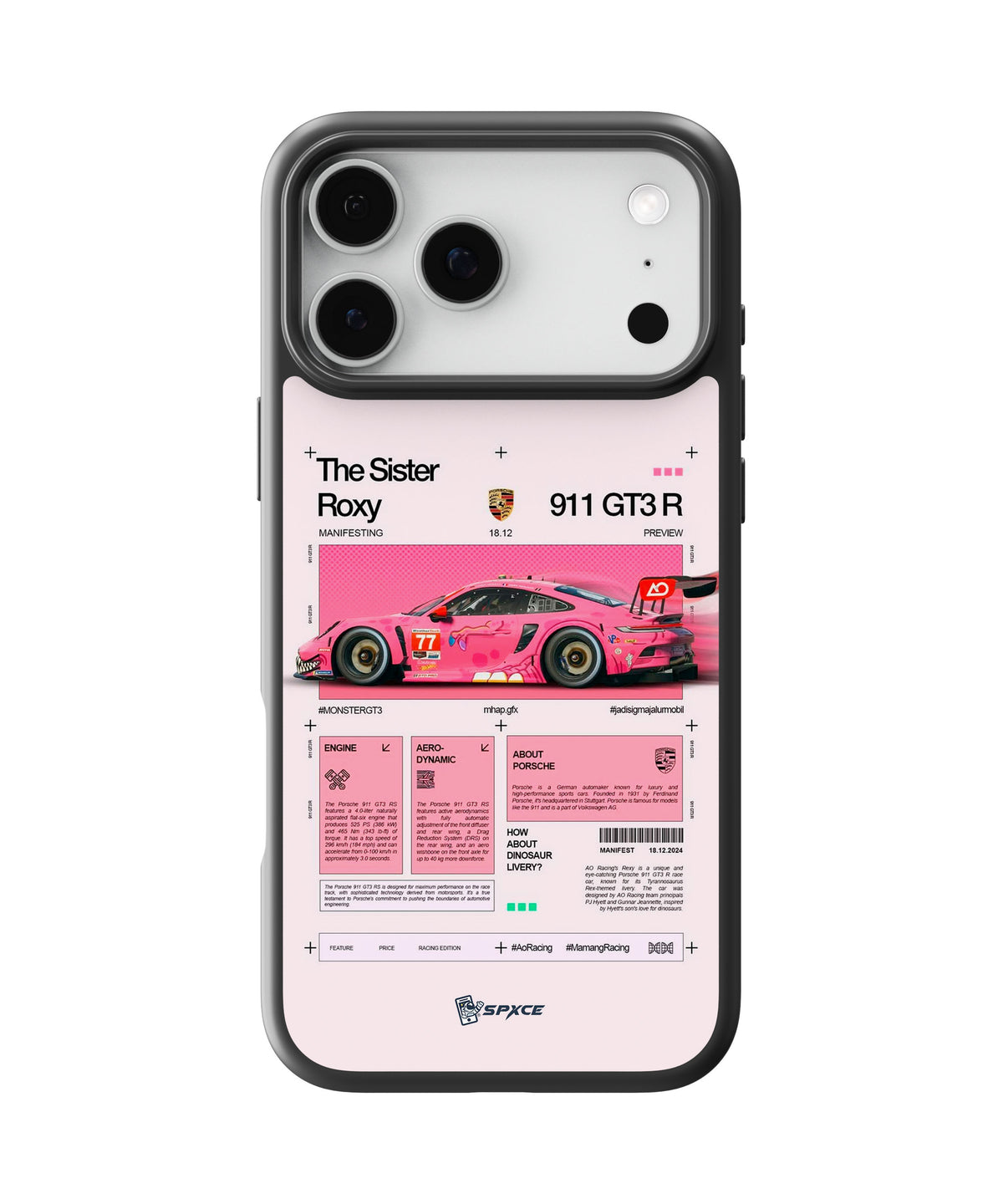 Funda Case Porsche GT3 R "Sister Roxy"