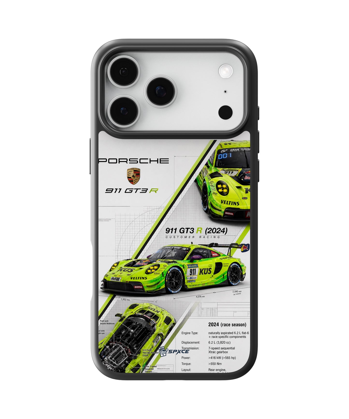 Funda Case "Porsche 911 Gt3 RS Green Lime"