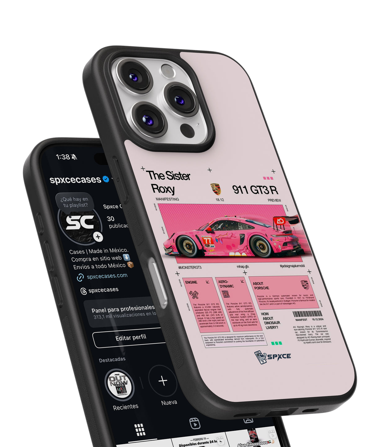 Funda Case Porsche GT3 R "Sister Roxy"