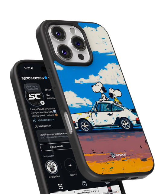 Funda Case Snoopy See Me In A Porsche