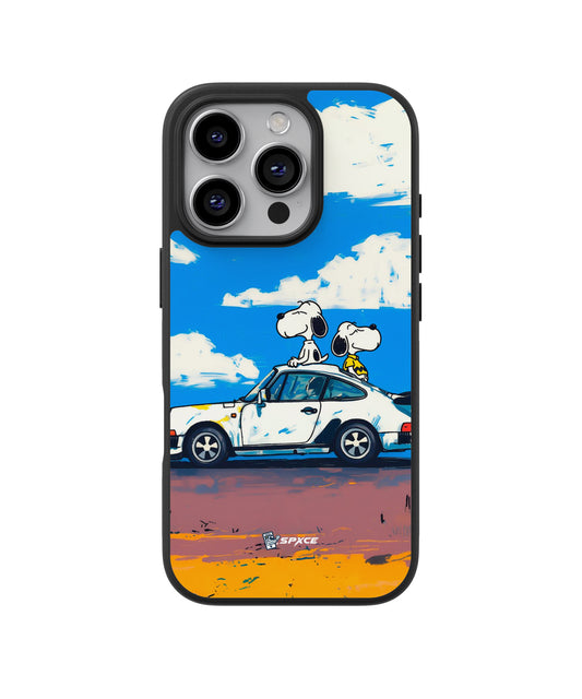 Funda Case Snoopy See Me In A Porsche