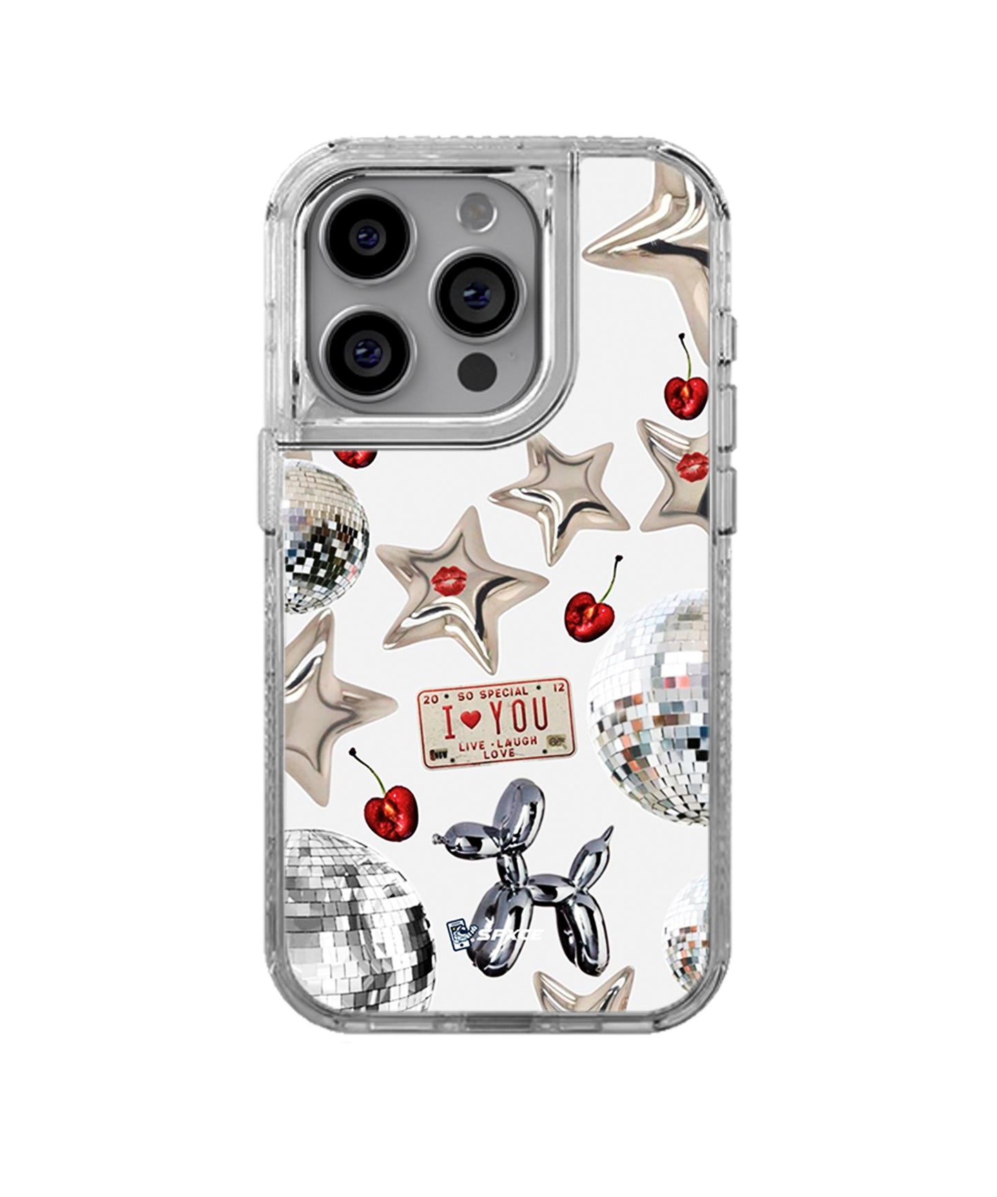 Funda Case Uso Rudo White Disco Party