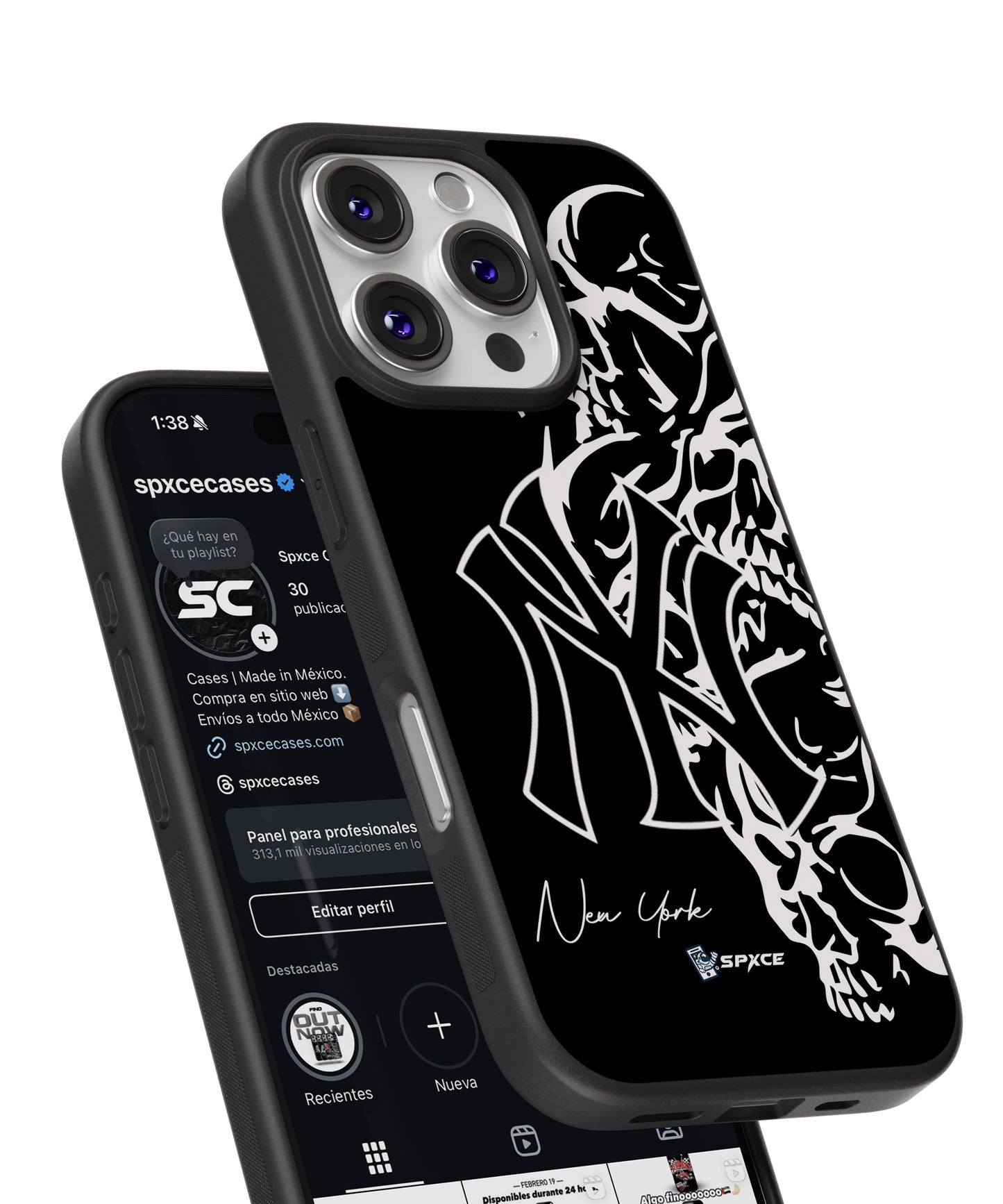 Funda Case Dandy Hats New York Skeleton dh