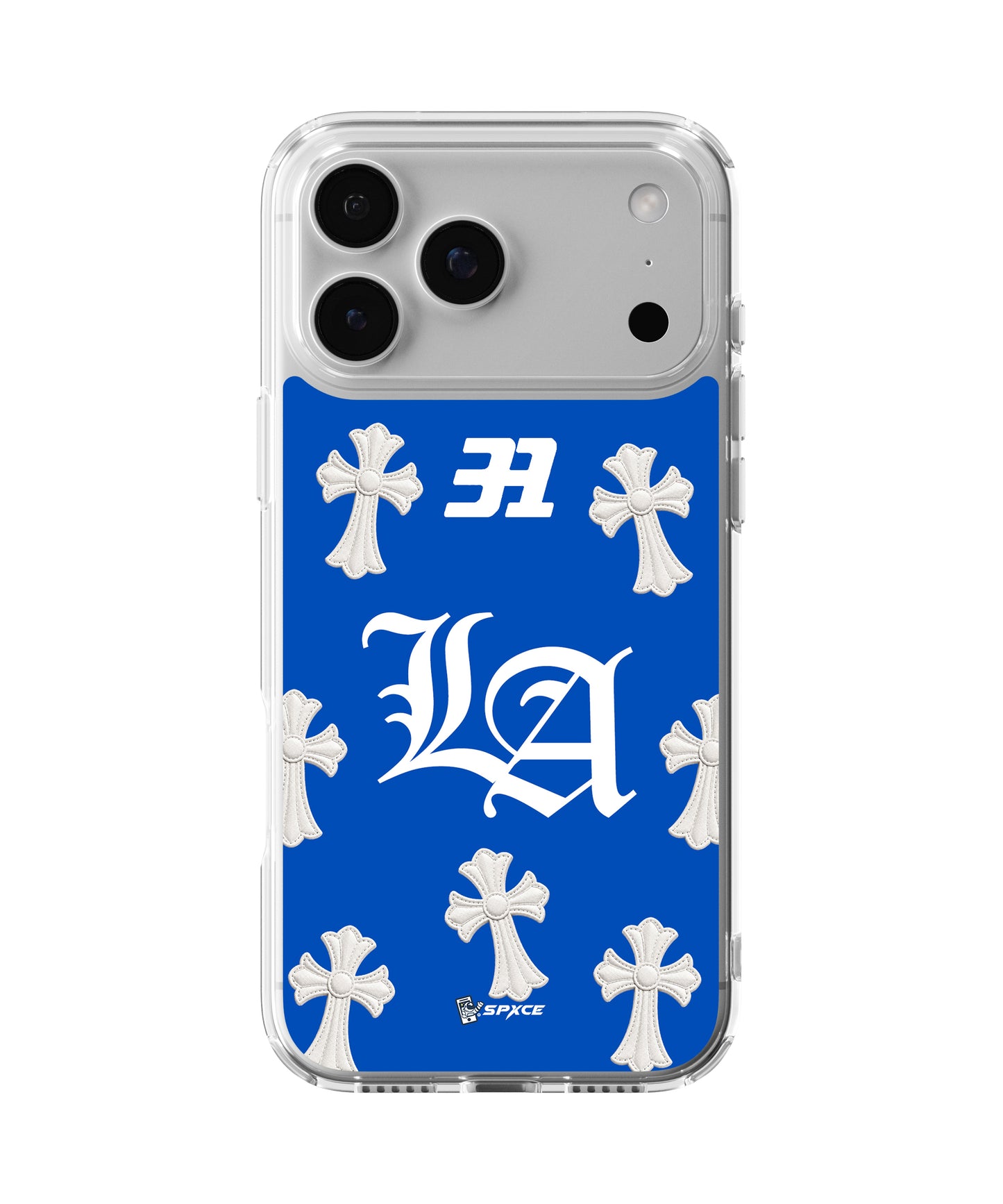 Funda Case Uso Rudo 31 hats "LA BLUE CHROME" Thirty One hats