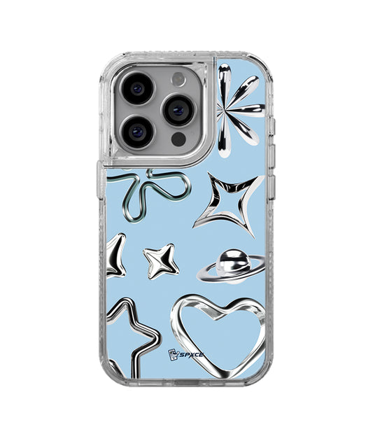 Funda Case Uso Rudo Chrome Doodle Azul Claro