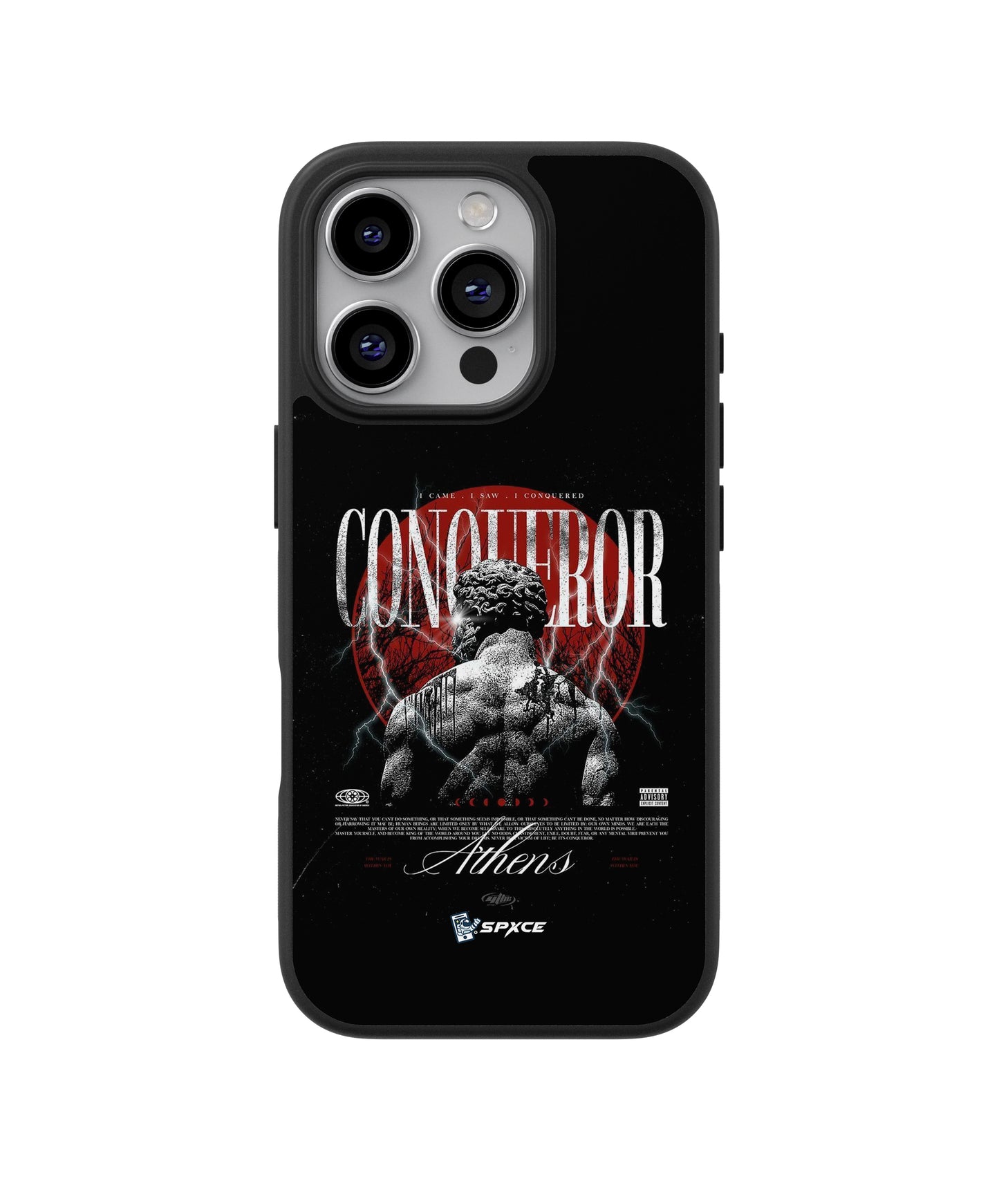 Funda Case Conquer Griego Rojo