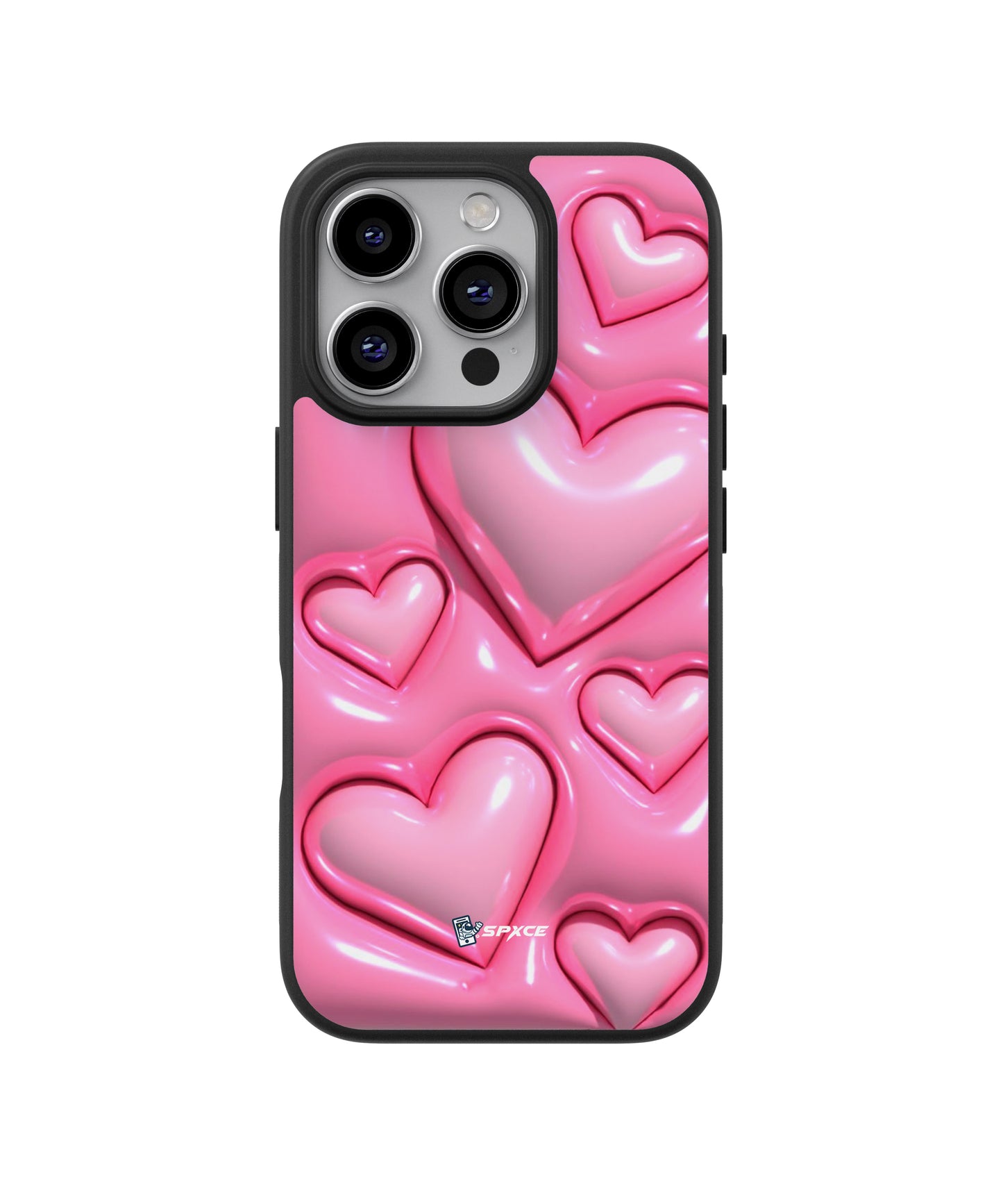 Funda Case Corazones Rosas 3D