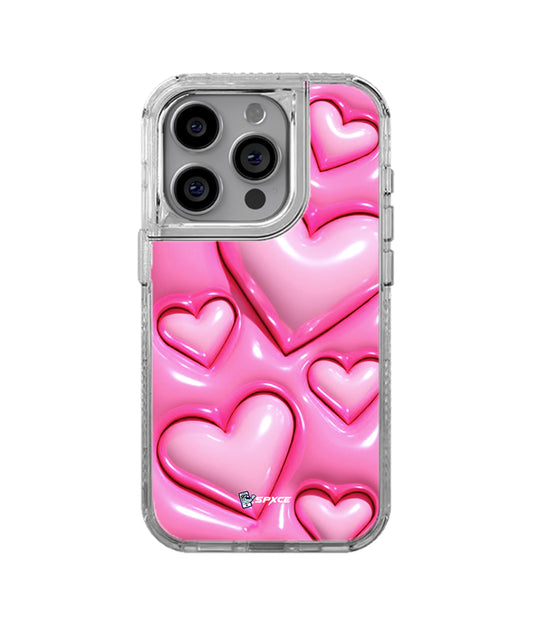 Funda Case Uso Rudo Corazones Rosas 3D