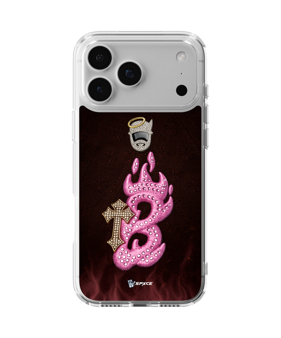 Funda Case Uso Rudo Barbas Hats "B Cross Pink"