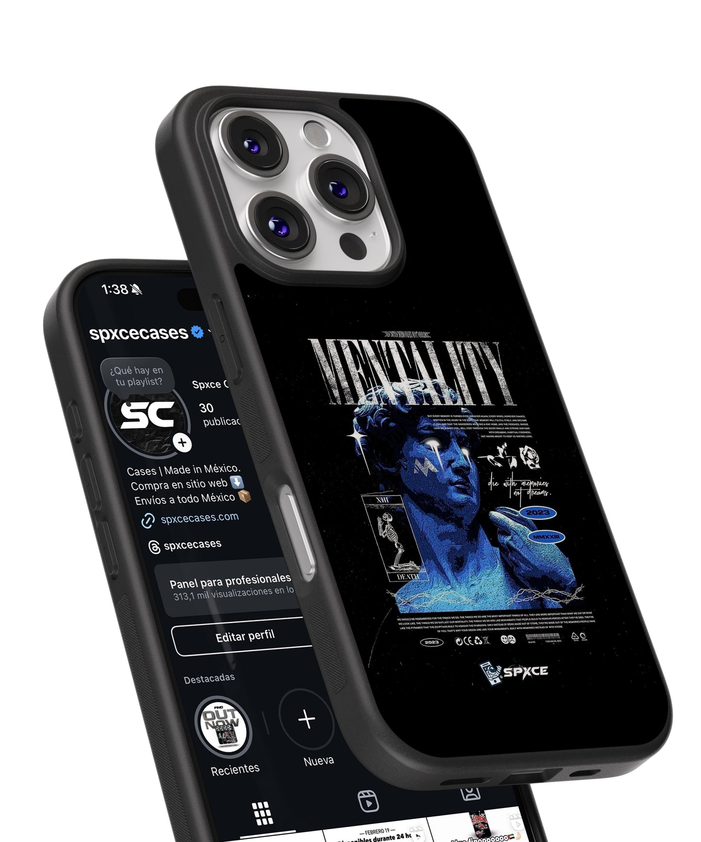 Funda Case Mentality Griego Azul