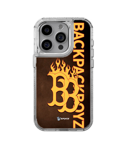 Funda Case Uso Rudo Gallo Fino "BACKPACKBOY Flames" GF